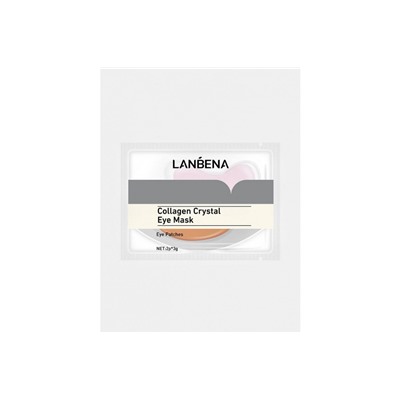 Lanbena Гидрогелевые патчи для глаз Collagen Crystal Eye Mask, золотые