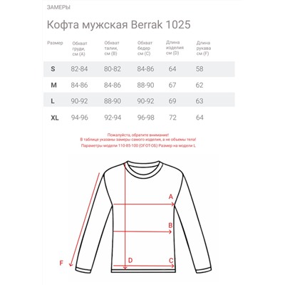 Кофта мужская Berrak 1025