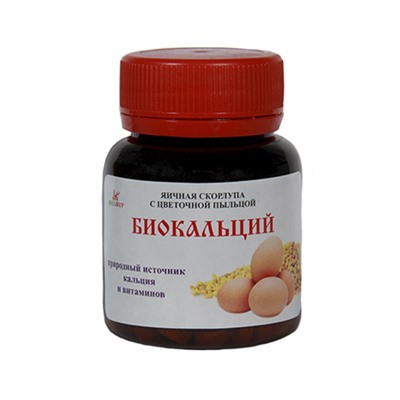 Мелмур Биокальций 73г (яичная скорлупа с цветочной пыльцой) - источник кальция и витаминов
