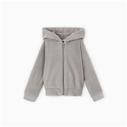 Толстовка детская MINAKU: Fleece Soft, цвет серый, рост 98 см