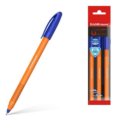 Н-р из 3 ручек U-108 Stick Orange 1.0, синий