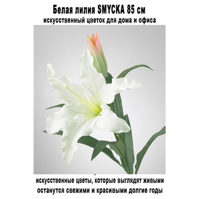 Белая лилия SMYCKA 85 см