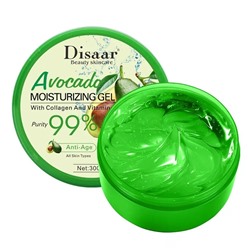 DISAAR  Гель для лица и тела AVOCADO Moisturizing Gel 99% Увлажняющий, против морщин  300мл  (банка)  (DS-51951)