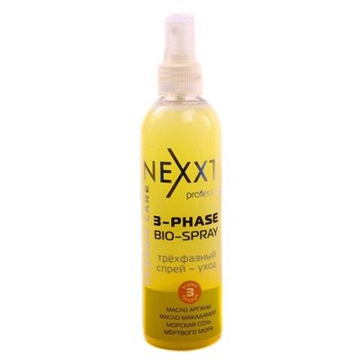 Спрей-уход NEXXT Professional Трехфазный «Питание, защита, дыхание волос» (Nexxt 3-Phase Bio-Spray), 250 мл