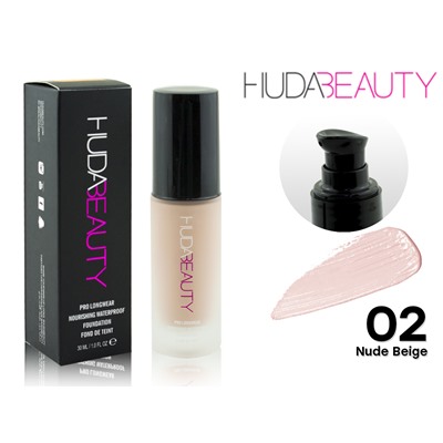 Тональный крем Huda Beauty Pro Longwear (плотный), 30мл Тон 02 Nude Beige