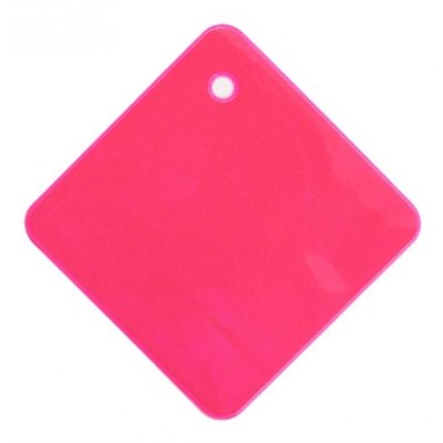 Световозвращатель-подвеска ПВХ Ромб 486050,  розовый
