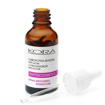 Сыворотка-флюид Kora, anti-acne с азелаиновой кислотой,30 мл