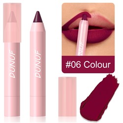 Матовая помада-карандаш DUNUF matte lipstick crayon 06