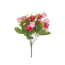 Искусственный букет «Роза», высота 27 см, цвет розовый