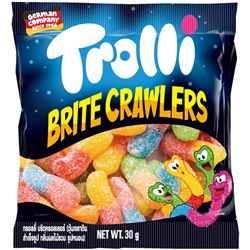 Жевательный мармелад Trolli Brite Crawlers (Кислые червячки) 30 гр