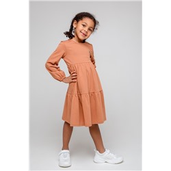 Платье  для девочки  КР 5780/светло-коричневый к357