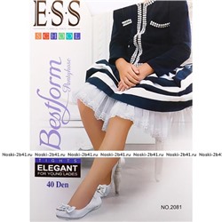 E.S.S., Детские эластичные колготки, белые, 40 Den Арт.Elegant 2081