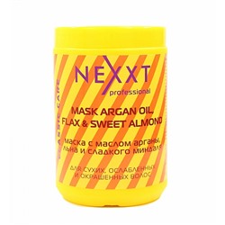 Nexxt Mask With Oil Argan, Flax and Sweet Almond / Маска с маслом арганы, льна и сладкого миндаля, 1000 мл