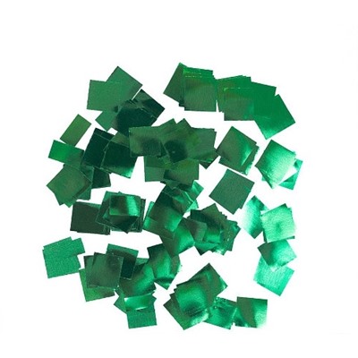 Конфетти "Квадрат" Металлизированное, Зеленый 6х6 мм