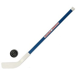 Набор: клюшка хоккейная 88см + шайба, пластик (016) цвет в ассортименте