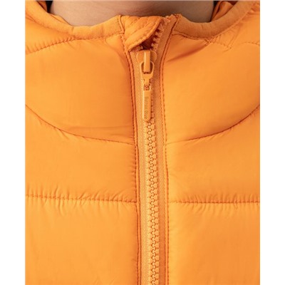Скидка -50% Куртка демисезонная базовая с капюшоном оранжевая Button Blue