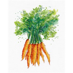 Набор для вышивания ОВЕН арт. 1486 Морковь 20х29 см