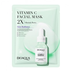 Освежающая маска для лица BIOAQUA с витамином C