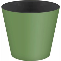 Горшок для цветов «Rosemary» D200 мм, 4л с дренажной вставкой, зеленый