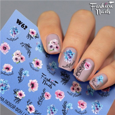 Fashion Nails, Слайдер-дизайн W62