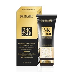 DR.RASHEL  Гель для умывания 24К GOLD Антивозрастной Сияние кожи  100г  (DRL-1483)