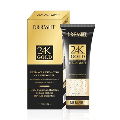 DR.RASHEL  Гель для умывания 24К GOLD Антивозрастной Сияние кожи  100г  (DRL-1483)