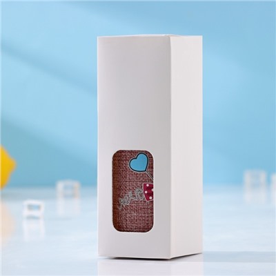 Бутылка для воды стеклянная в чехле «Бантик», 300 мл, h=16,5 см, цвет МИКС