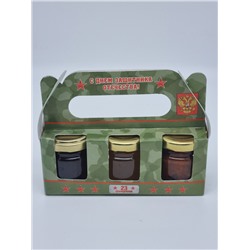 Сочинский деликатес №2 (мёд, варенье, аджика красная) "23 Февраля" мини