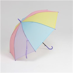 УЦЕНКА Зонт - трость полуавтоматический «Радуга», 8 спиц, R = 46 см, разноцветный