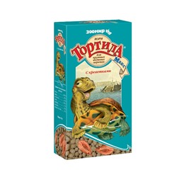 Корм Тортила-Макс для крупных водных черепах с креветками 70гр, Тортила макс