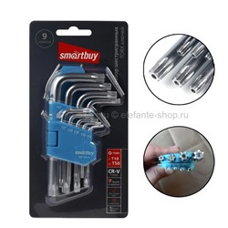 Набор ключей Smartbuy Tools TORX c отверстиями 9 шт CR-V (UM)