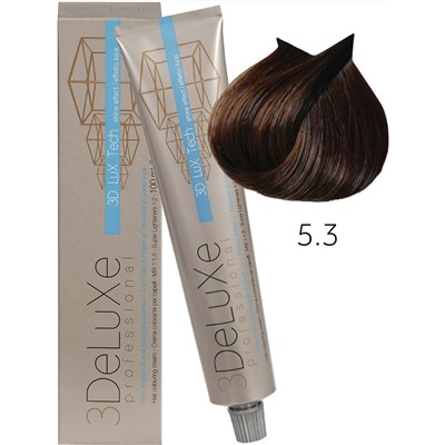 30151211 5.3 Крем-краска для волос 3DELUXE PROFESSIONAL СВЕТО-КАШТАНОВЫЙ ЗОЛОТИСТЫЙ