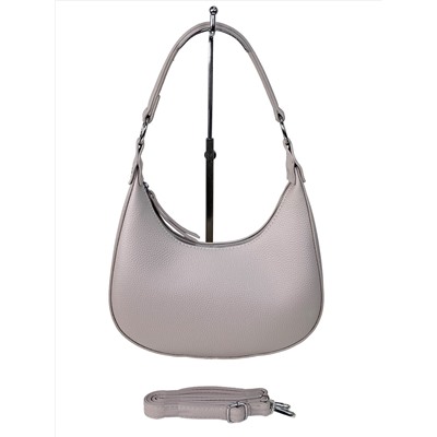 Женская сумка из искусственной кожи цвет бежево-серый