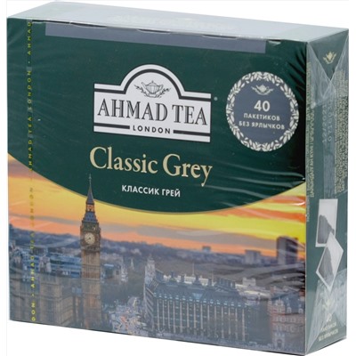 AHMAD. Earl Grey б/я 80 гр. карт.пачка, 40 пак.