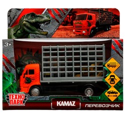 Модель KAMCHE-15DIN-DINO KAMAZ С ДИНОЗАВРОМ длина 14 см Технопарк в коробке /60/ в Самаре