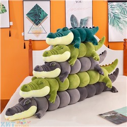 Мягкая игрушка обнимашка КРОКОДИЛ 80 см (ВЫБОР ЦВЕТА) croc80, croc80-green, croc80-lightgreen, croc80-grey