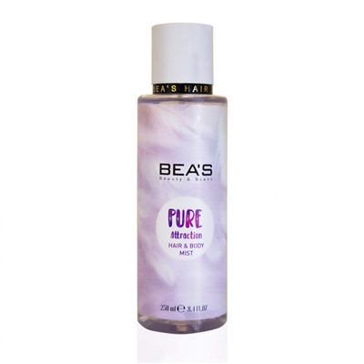 Мист для тела и волос Beas Body & Hair Pure Attraction  250 ml 3 шт.