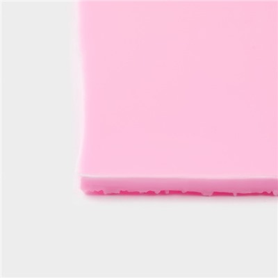 Молд Доляна «Кора дерева», силикон, 10,5×10,3×0,,3 см, цвет розовый