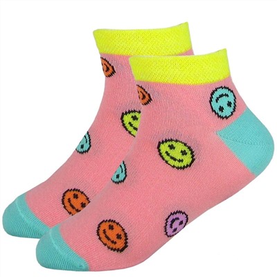 Детские укороченные носки С5012 "Смайлики"