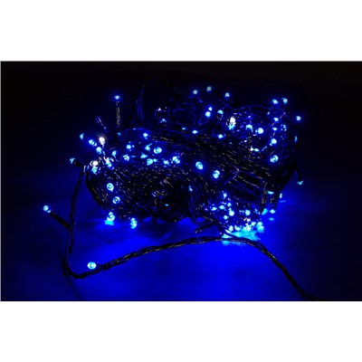 A-244 BLUE/WITH FLASH гирлянда светодиодная 18м 200LED влагозащищенная