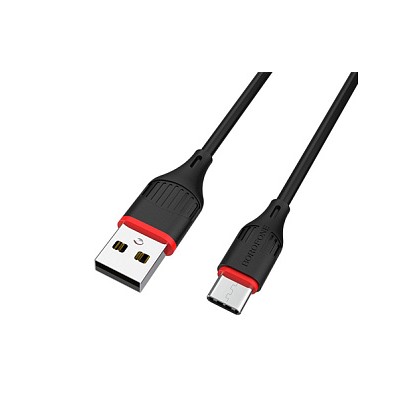 Дата-кабель USB 2.0A для Type-C Borofone BX17 TPE 1м (Black)