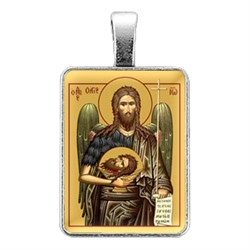 ALE324 Нательная иконка Святой пророк Иоанн Креститель
