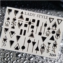 Слайдер дизайн 3D-9 черный Lady Style