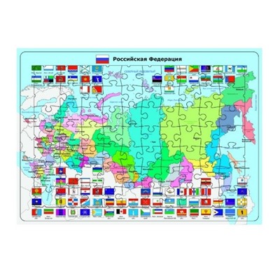 Игра настольная "МЕМО-ПАЗЛ. Карта России" (1215)