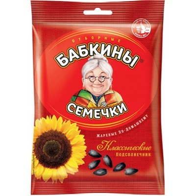 «Бабкины семечки», семечки отборные, жареные, 100 гр. KDV