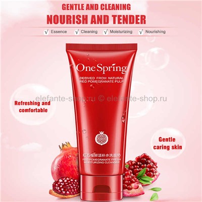 Пенка One Spring Red Pomegranate Fresh Moisturizing Cleanser