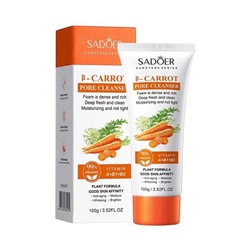 SADOER Пенка для умывания с экстрактом моркови Carrot  Pore Cleanser 100гр