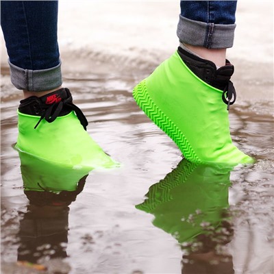 Бахилы (чехлы на обувь) от дождя и песка многоразовые, супер прочные, силиконовые  размер S (Детские)