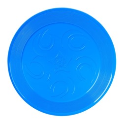 Летающая тарелка, 23 × 23 × 2,7 см, цвет голубой + мел в подарок