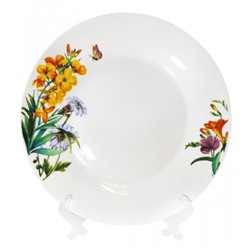 Тарелка обеденная "Луговые цветы" 23 см арт.MFK20257